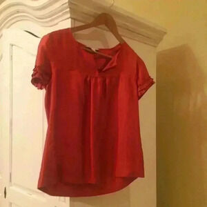 Banana Republic orange blouse size small